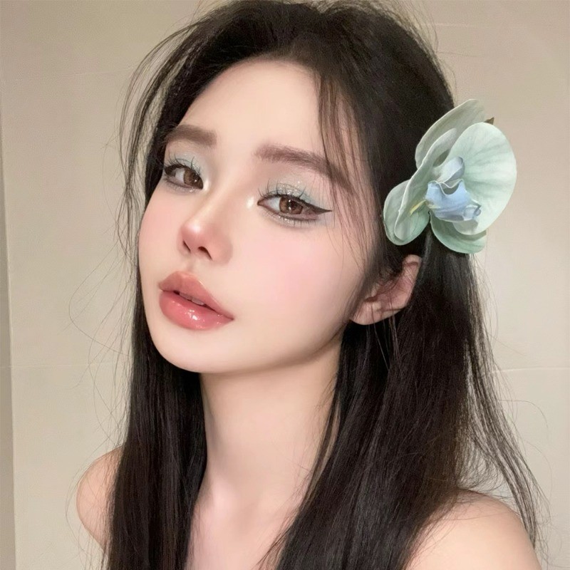 Thanh Lịch Bướm Phong Lan Ngọc Trai Kẹp Tóc Mềm Mại Thoải Mái Kẹp Tóc Cho Nữ Tươi Phong Cách Ngọt Ngào Ngày Lễ Mũ Hoa