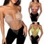 Áo ngực dây lấp lánh dành cho nữ Áo ngực dây lưới Fishnet Lưới Crop Raves Trang phục xuyên thấu Áo hai dây Clubwears