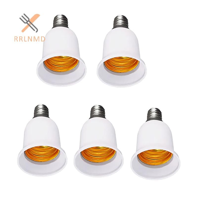 RRLNMD E14 Sang E27 Adapter Ổ Cắm Chuyển Đổi Nhựa Chống Cháy Bộ Chuyển Đổi Chất Liệu Chất Lượng Cao Ổ Cắm Bóng Đèn Adapter Giá Đỡ Đèn MỚI