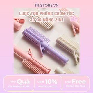 Lược tạo phồng chân tóc 3D đa năng 2in1