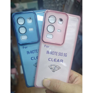 INFINIX NOTE 50S 5G + X6870 Vỏ bảo vệ ống kính máy ảnh Vỏ mềm trong suốt mạ điện Vỏ điện thoại KPUR