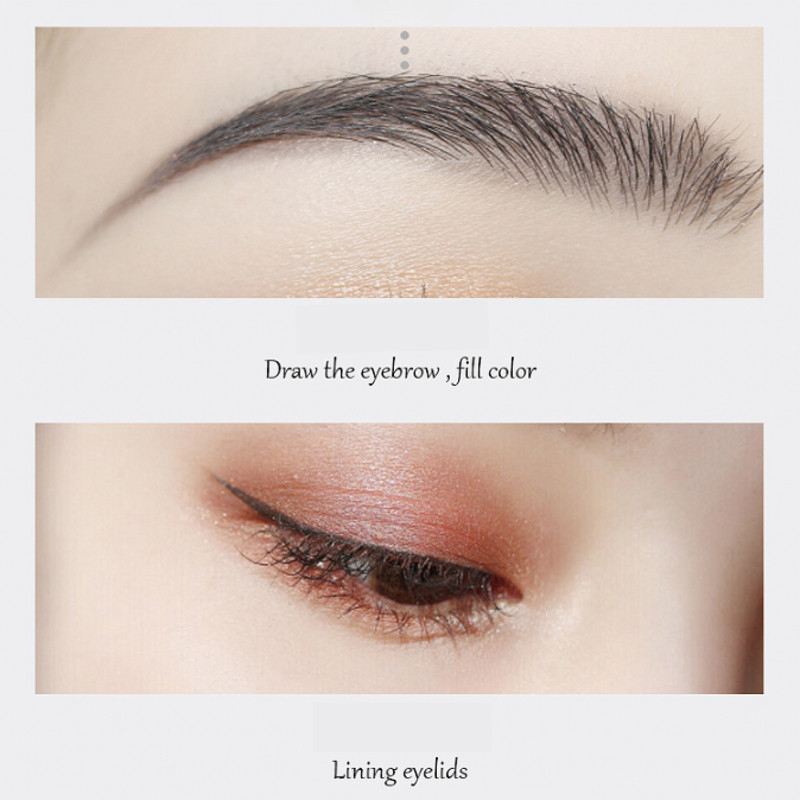 Bút chì kẻ mày bằng gỗ Microblading có mài - Bút kẻ mắt cà phê đen / đen tự nhiên - Chống thấm nước, lâu trôi