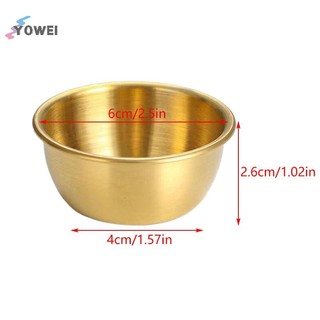 Bát nhúng nước sốt YOWEI 304 Cốc nhúng nước sốt tròn Đĩa 50 / 60ml Cốc gia vị tái sử dụng Cốc nhúng VN