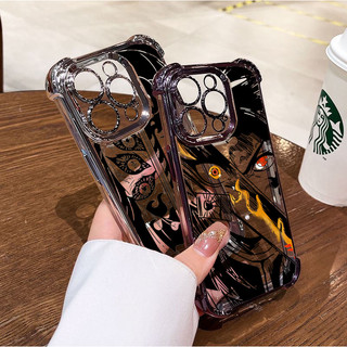 Ốp Điện Thoại Anime Demon Slayer Cho Samsung Galaxy A55 A54 A15 A51 A02 A25 A24 A33 A04E A04 A03 Core A32 A13 A06 A02S A16 Vỏ Điện Thoại Di Động Mạ Túi Khí Trong Suốt Chống Rơi