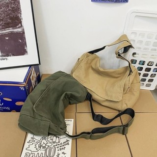 Túi Tote WOAY, Túi vải Canvas dung tích lớn, Dây đeo có thể điều chỉnh Túi đeo vai phong cách thông thường dành cho thanh thiếu niên