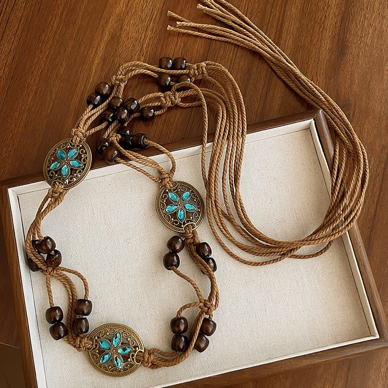 Thắt lưng bướm boho hoa phong cách Hàn Quốc