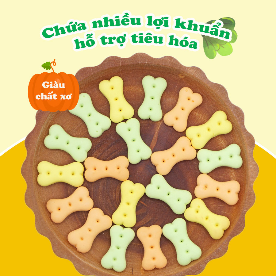 Bánh quy cho chó vị rau củ Doggyman – Gói lớn 450g