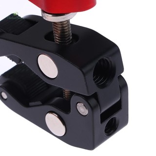 [Nhà Điện] Kẹp Hợp Kim Nhôm Có Kẹp Tay Đôi 1 / 4 '' 3 / 8 '' Lỗ Cho Điện Thoại Video Mount Camera Màn Hình Đèn LED Mic mới