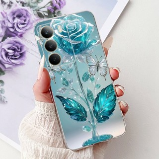 Vỏ Mềm Cho Realme C75 C75X 4G 2025 Ốp Lưng Mới Phong Cách Bướm Hoa Trong Suốt Ốp Lưng Cho RealmeC75 RealmeC75x Vỏ Điện Thoại