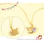 Hoạt Hình Sanrio Pompompurin Pompompurin Pupprin Vòng Cổ Nữ Pudding Chó Quà Tặng Birthstone Xương Đòn Dây Chuyền