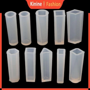 KIN Clear Crystal Epoxy Resin Mặt dây chuyền khuôn để trang sức Mặt dây chuyền làm 10 hình dạng