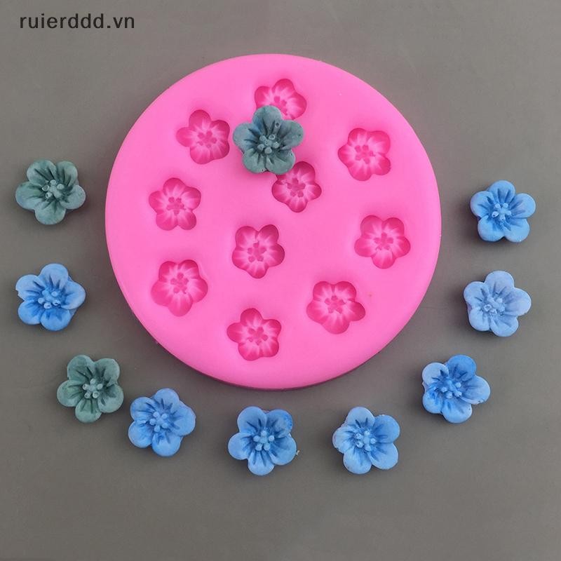 # ruierdd # 1Pc Hoa Anh Đào Khuôn Silicon Hoa Đào DIY Trang Trí Bánh Khuôn Mousse Sô Cô La Khay Đá Khuôn Nướng Bánh Nhà Bếp.