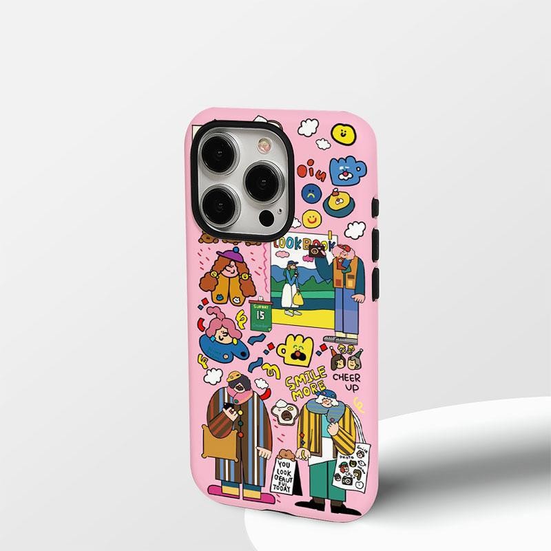 Ốp Điện Thoại IPhone 16 Vỏ Bảo Vệ Phim Hàn Quốc Chính Hãng Cô Gái 15 promax Graffiti Phong Cách Đơn Giản 14 Pro Thân Thiện Với Da Chống Sốc Bảo Vệ Toàn Diện
