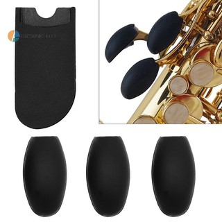 BRYANKEITH 1 Bộ Saxophone Ngón Tay Còn Lại Saxophone Ngón Tay Cái Đệm Lòng Bàn Tay Chìa Khóa Silicon Bảo Vệ Ngón Tay Cho Alto Tenor Soprano Saxophone COD