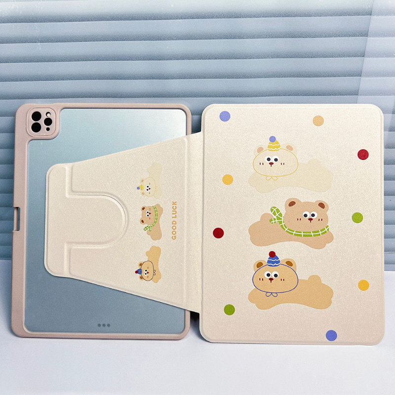 Ốp bảo vệ cho Samsung Galaxy S10ULTRA Tab A9 Plus Tab A7 lite Tab S6 lite 10.4inch S9plus / s10plus 12.4inch S9 FE + S7plus / S8plus Vỏ Acrylic xoay có khe cắm bút