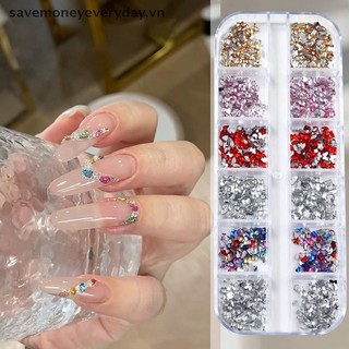 [savemoneyeveryday] 12 Lưới Móng Tay Kim Cương Giả Mặt Sau Phẳng Làm Đẹp Móng Tay Diy Trang Trí 3d Làm Móng Tay Nghệ Thuật Trang Trí Cho Bé Gái [vn]