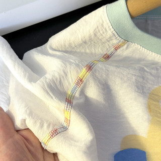 (6m-15Yrs) Bộ Đồ Ngủ Trẻ Em Điều Hòa Quần Áo Hàn Quốc In Hình Hoạt Hình Unisex Trẻ Em Đồ Ngủ