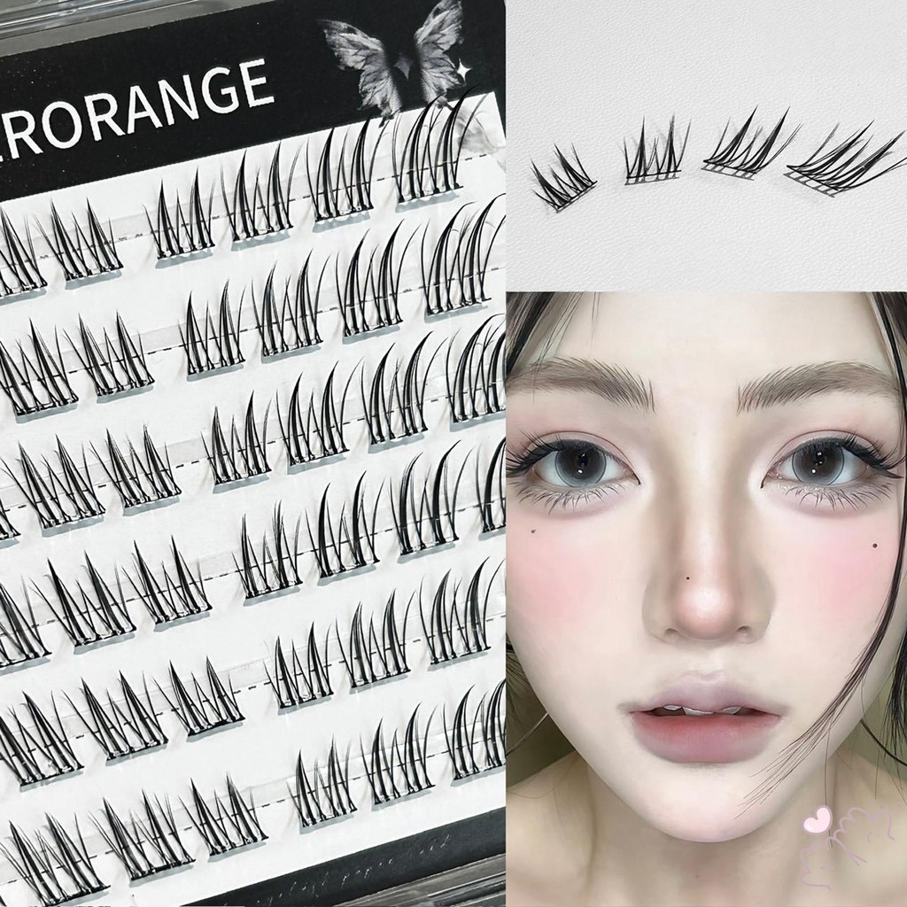 Không Cần Keo Dán Mi Cụm Lông Mi Wispy Tự Nhiên Cụm Lông Mi Món Quà Hoàn Hảo Cho Bé Gái Hoặc Nữ
