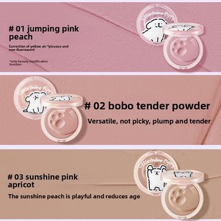 Little Ondine Sweetheart Color Fluttering Powder Blusher Cream Dog Co Name Macaron Matte Face Powder Blusher Cream
