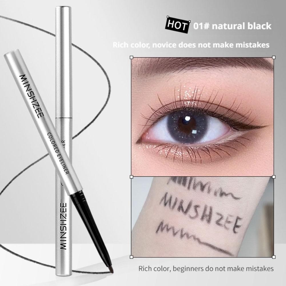 Bút chì Gel kẻ mắt siêu mỏng chống thấm nước Trang điểm khô nhanh Màu nâu cho mắt Mềm mại lâu trôi