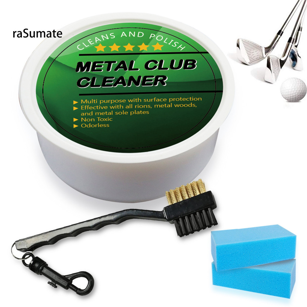 < rasumate > Chất tẩy rỉ kim loại cho câu lạc bộ chơi gôn Chất tẩy rửa phụ kiện chơi gôn Bộ chăm sóc câu lạc bộ chơi gôn tối ưu Bộ dụng cụ đánh bóng tẩy rỉ sét Miếng bọt biển cải thiện trò chơi của bạn với cho khu vực Đông Nam