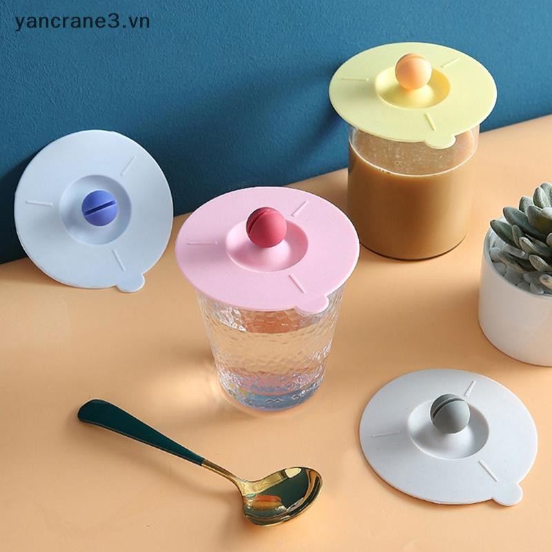 {YAN3} Nắp cốc silicon có thể tái sử dụng Vỏ cốc hút kín dễ thương Chống bụi Trà chống rò rỉ Nắp cà phê Nắp cốc Phụ kiện cốc {yancrane3.vn}