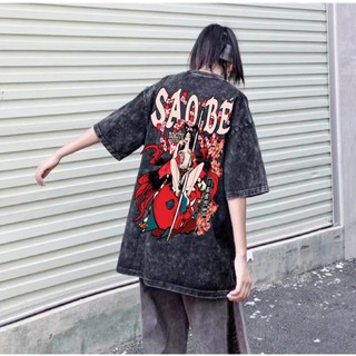 LOCAL BRAND Áo thun Wash Sao Bé Phong Cách Unisex Form Rộng / Áo thun Sao Bé Phông Màu Phong Cách Âu Mỹ