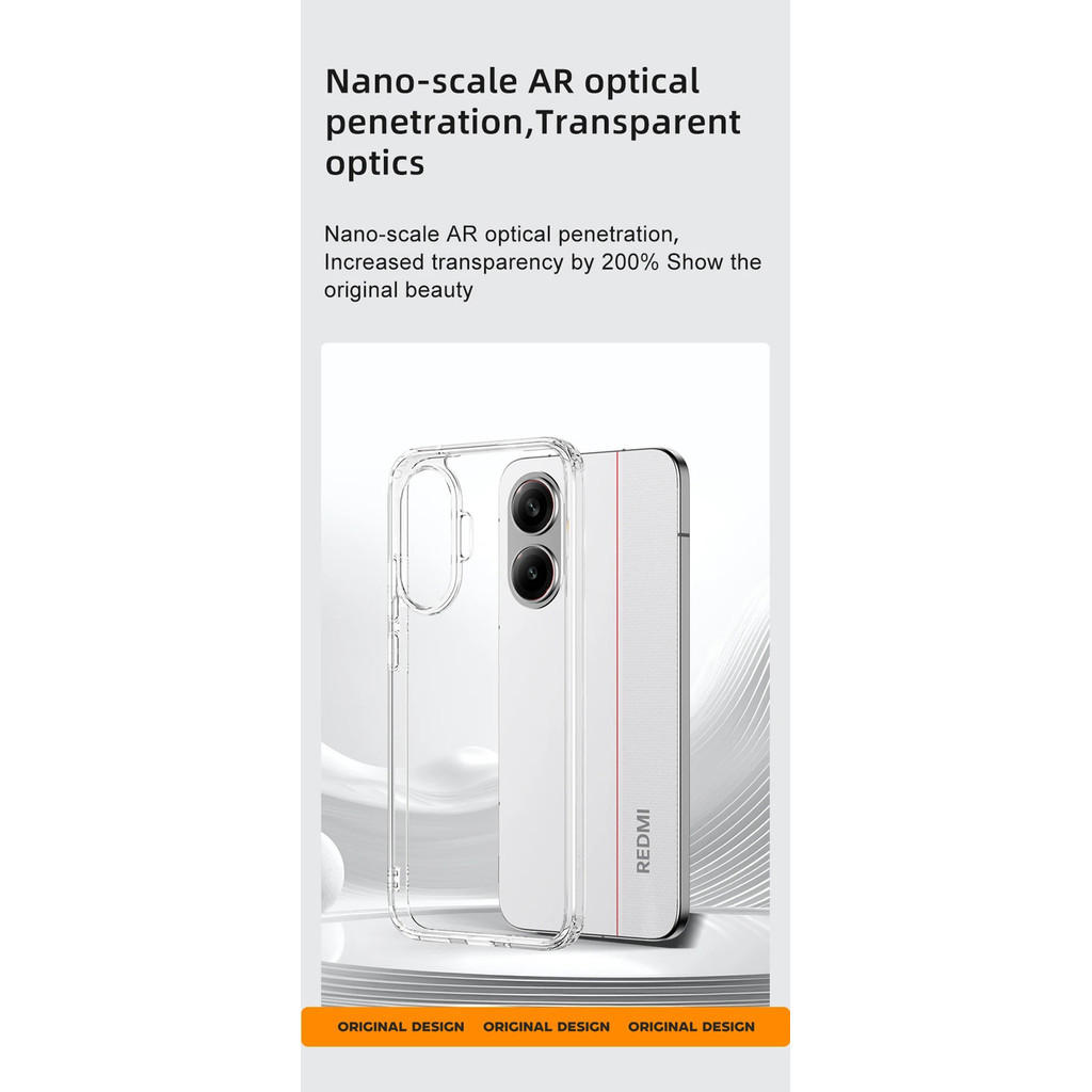 Dành Cho Xiaomi Redmi Turbo 4 Pro Hybrid Trong Suốt Chống Va Đập TPU & PC Matte Túi Khí Chống Sốc Ốp Lưng