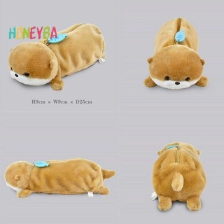 < Honeyba > Hộp đựng bút chì sang trọng nhỏ dễ thương Hình động vật hoạt hình Túi đựng bút búp bê văn phòng phẩm Đồ dùng học tập Hộp đựng bút chì sang trọng