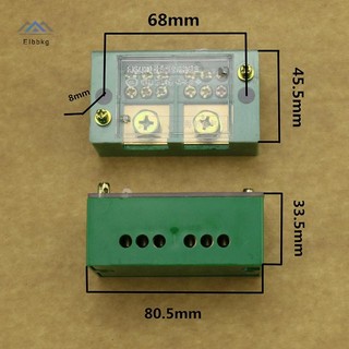 Hộp đầu cuối dây ELBBKG Một pha 2 trong 6 / 8-OUT FJ6 / JHD Khối đầu cuối kết nối dây gia đình mới