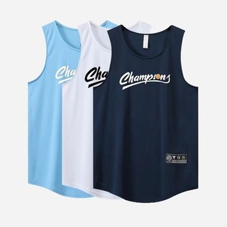 Ch Vest American Training Wear Men's Moisture Wicking Quick-Drying Sports Jersey Running Fitness Waistcoat Sleeveless T-shirt v4fC