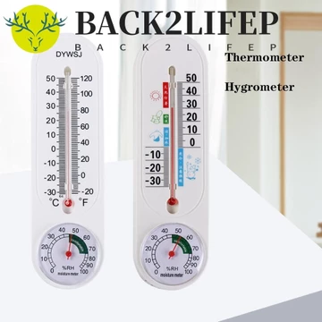 BACK2LIFEP Nhiệt kế treo điện tử Màn hình nhiệt độ treo tường Nhiệt kế Máy đo độ ẩm kế treo tường Máy đo độ ẩm Máy đo độ kế sinh sản