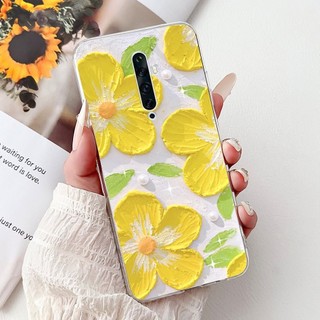 Ốp Lưng Mới Cho OPPO Reno 2 CPH1907 / Reno 2F CPH1989 / Reno 2Z CPH1945 Vỏ Hoa Thời Trang Silicon Mềm Trong Suốt