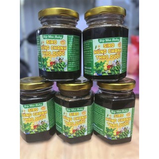 {Có Kiểm định }Siro trị ho , sổ mũi húng chanh ( tần lá dày)- thảo dược  - hũ 100ml dùng cho bé từ 3 tháng trở lên