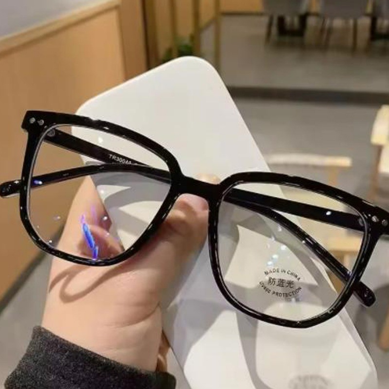Cổ Điển Khung Vuông Ánh Sáng Xanh Chặn Kính Chống Tia UV Nhẹ Đa Năng Phù Hợp Cho Nam Nữ Máy Tính Văn Phòng Sử Dụng Kính Mắt
