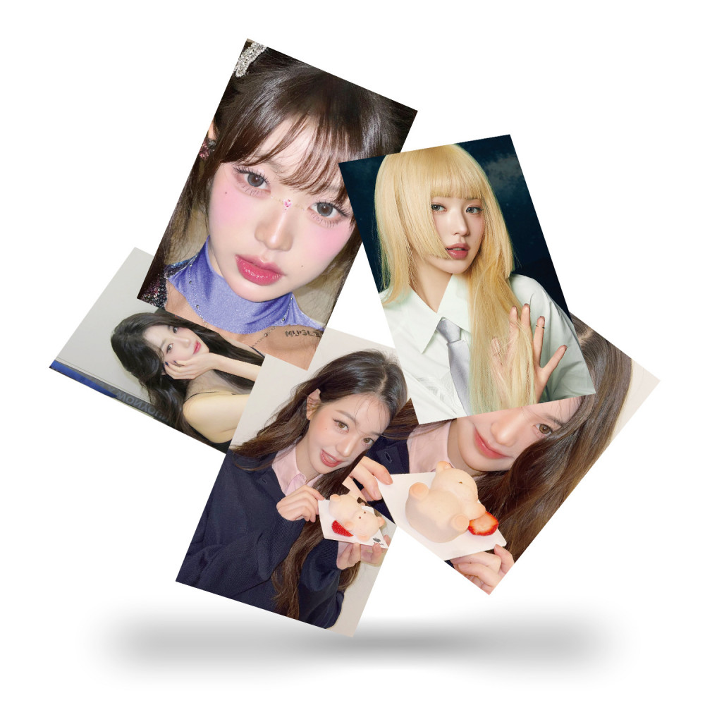 LINXX 55 Chiếc IVE Jang Won Young Selfie Lomo Cards HD Hình Ảnh Kpop Laser Thẻ Ảnh Bộ Sưu Tập Quạt Hàng Hóa Sưu Tập