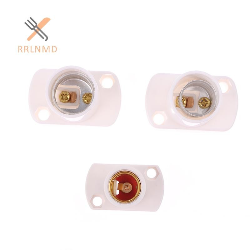 RRLNMD 1 Màu Trắng Mini Vít Đèn Đế E12 E14 E17 Supporto Đèn Giá Đỡ Bóng Đèn Ổ Cắm Adapter Đèn Cố Định Phụ Kiện MỚI