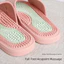 Dép phòng tắm BORAGETE, Dép Massage màu trơn PVC, Dép bấm huyệt chân chống trượt thoải mái cho nam giới