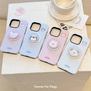 [Sheren] Ốp Điện Thoại Chân Đế Động Vật Nhỏ Thích Hợp Cho i17 16 15 14 13 12 11 pro max Vỏ Bảo Vệ Chống Sốc