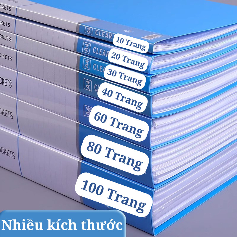 File Lá Đựng Tài Liệu A4 – Bìa Hồ Sơ Nhiều Lá Chống Nhăn, Tệp Đựng Giấy Tờ Văn Phòng
