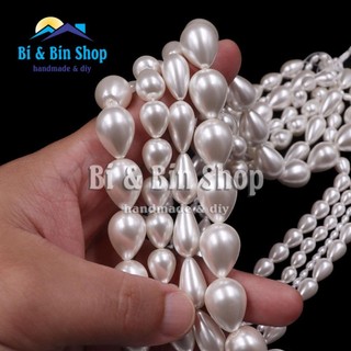 Hạt Trai Chuỗi Ngọc Nhân Tạo Hình Giọt Nước Làm Dây Chuyền, Vòng Tay, Trang sức Thủ Công