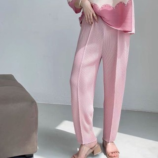 2025 Kích Thước Lớn Bao Thịt Mỏng Nhìn Co Giãn Thường Ngày Xếp Ly Cao Cấp Thoáng Khí Mát Harem Quần