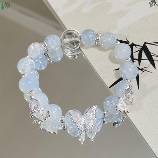 Vòng Tay Đính Hạt Cổ Điển với Bướm Trang Trí Ánh Sáng Sang Trọng - Trang Sức Thời Trang cho Mua Sắm và Hẹn Hò