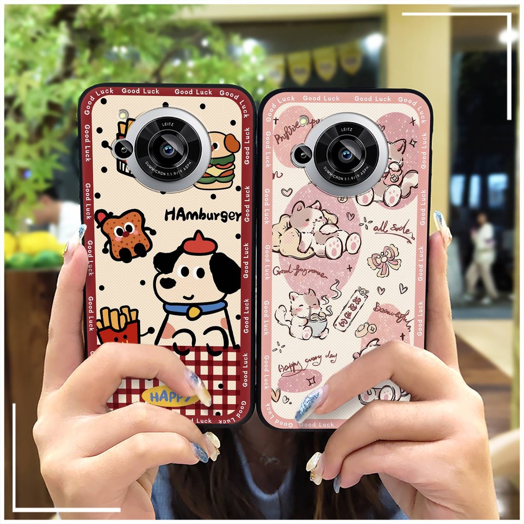 Thiết Kế Thời Trang Ốp Lưng Mềm Ốp lưng Sharp Aquos R7 / SH-52C Bảo Vệ Chống Bụi Bền Hoạt Hình Ốp Lưng Động Vật Chống Sốc Graffiti Túi Điện Thoại TPU Dễ Thương Silicon Chống Va Đập