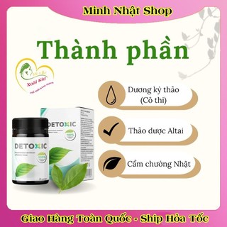 Viên uống diệt ký sinh trùng Detoxic của Nga lọ 20 viên