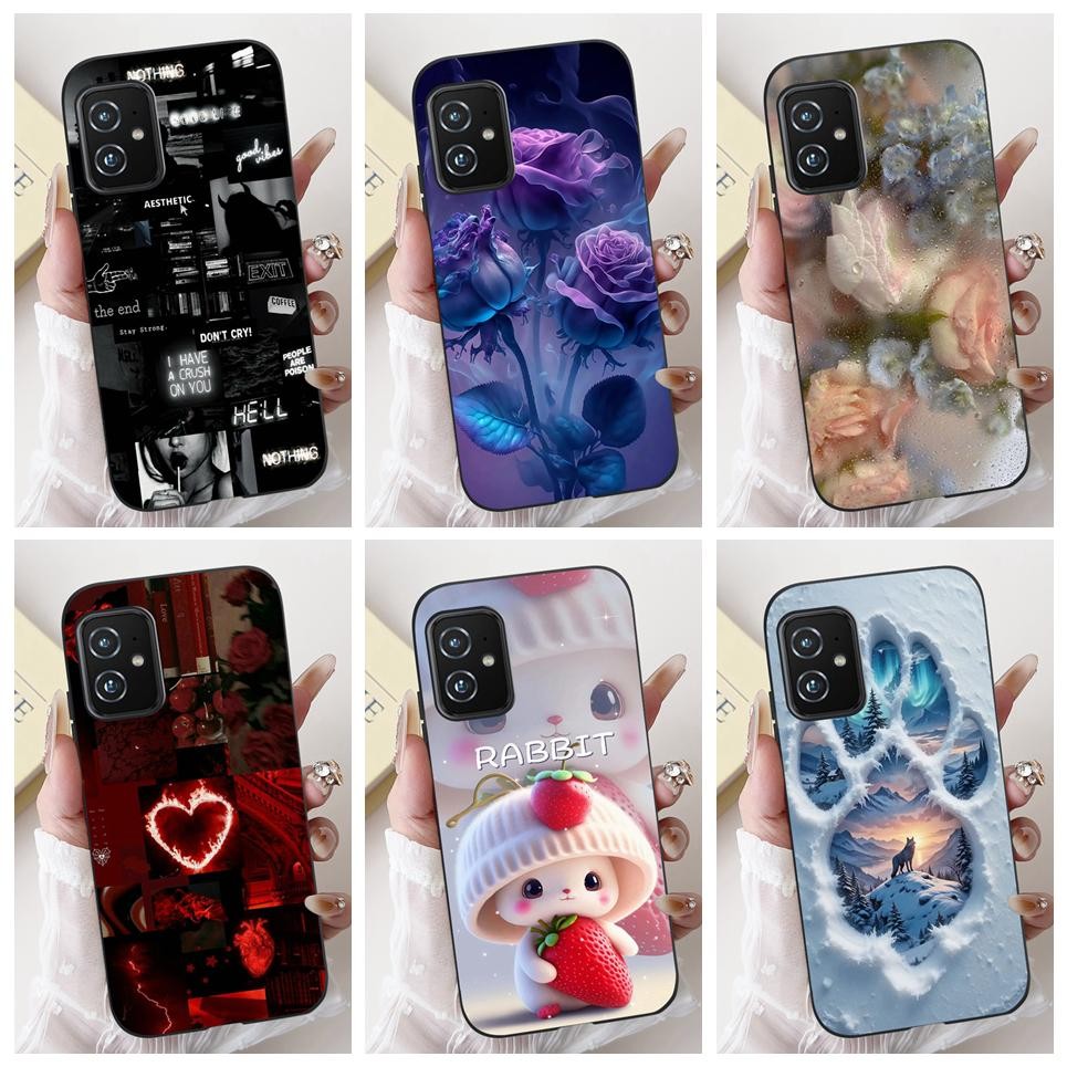 Họa Tiết Thời Trang Hoa Động Vật Đáng Yêu Cho ASUS Zenfone 7 8 ZS670KS ZS671KS ZS590KS Ốp Điện Thoại Silicon Lỏng Mềm Mờ