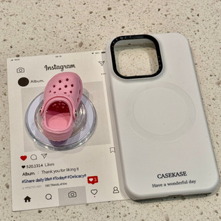 Vui Hang Giày Từ Giá Đỡ Điện Thoại Di Động Áp Dụng iPhone16 15 14 13 Pro Max Chống Sốc Bảo Vệ Camera Mặt Sau Cứng Mờ