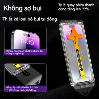 Kính cường lực iPhone 9H, chống nhìn trộm, chống ánh sáng xanh, chống bụi – Dành cho iPhone 11 12 13 14 15 16 17 Pro Max