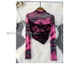 Milyfashion Áo Thun Lưới Tay Dài Chống Nắng Giả Hai Mảnh Ghép Vải Ren Kiểu Retro Mỹ Thời Trang Cho Nữ