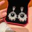 Handmade Phong Cách Mới Thời Trang Hoa Ngọc Trai Zircon Bông Tai Bán Buôn